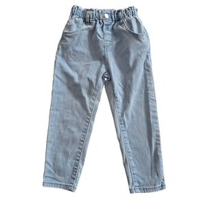 Zara Kids Light Blue Elastic Waist Jeans Lightweight Size 2/3 Girls Denim